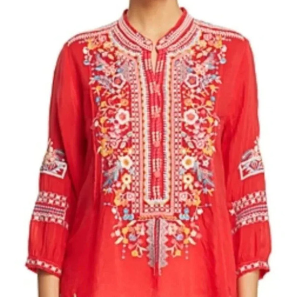 Johnny Was Bethanie Embroidered Tunic 2x - Picture 1 of 10